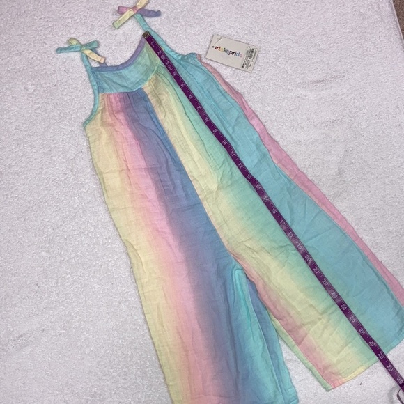 NWT take pride pastel rainbow summer romper 100% cotton - Picture 4 of 10